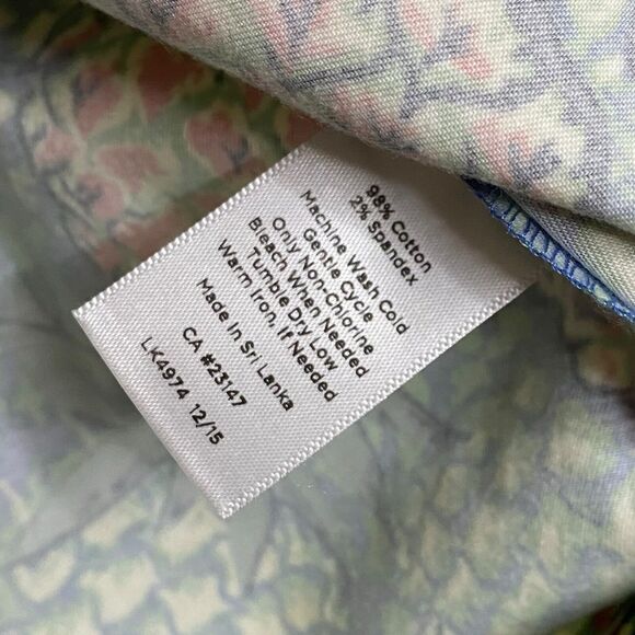 Talbots Skirt 8 Petite Pineapple Print Pockets Tropical Vacation Beach Retro - Picture 10 of 10